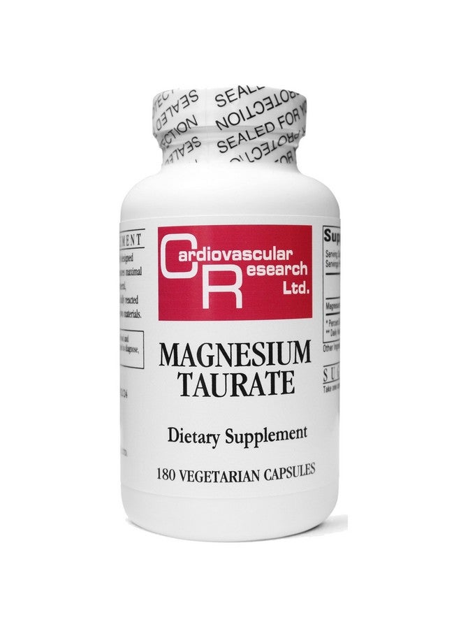 Cardiovascular Research Magnesium Taurate 125 mg New Tamper Resistant Ship Box 180 Count - Image 1