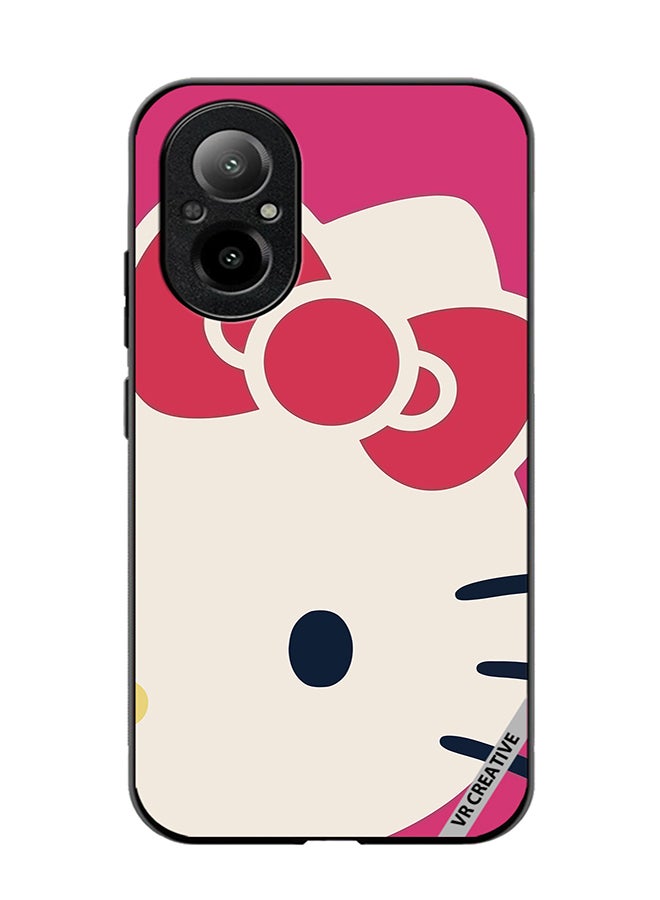 VR CREATIVE Protective Case Cover For Realme C67 4G Kitty Design Multicolour - Image 1