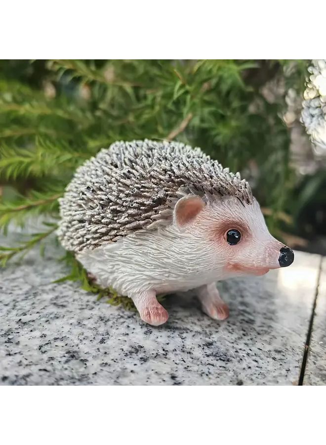 Hedgehog Figurine Resin Decor For Home Office Garden Animal Lovers Gift - Image 1