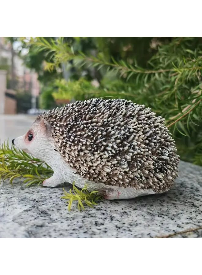 Hedgehog Figurine Resin Decor For Home Office Garden Animal Lovers Gift - Image 2