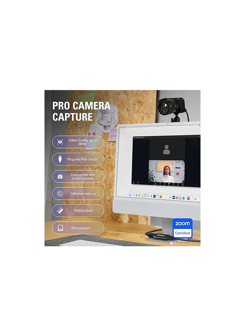 elgato Elgato Cam Link 4K, External Camera Capture Card, Stream and Record with DSLR, Camcorder, ActionCam as Webcam in 1080p60, 4K30 for Video Conferencing, Home Office, Gaming, on OBS, Zoom, Teams, PC/Mac  - Image 2