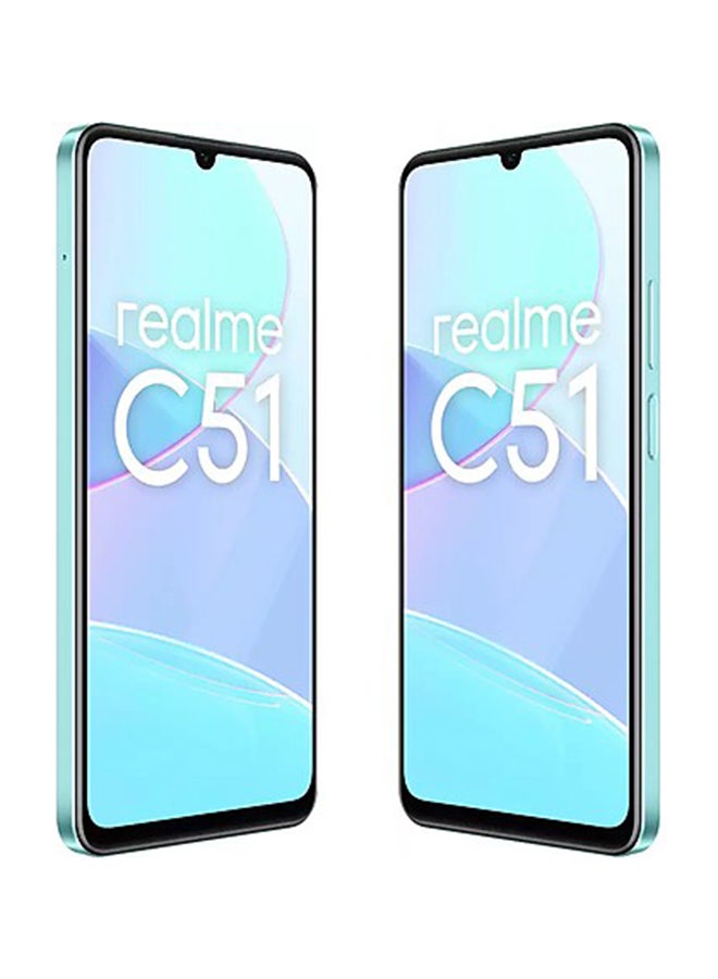 ريل مي هاتف C51 ثنائي الشريحة بلون أخضر نعناعي وذاكرة وصول عشوائي (RAM) سعة 4 جيجابايت وذاكرة تخزين داخلية 128 جيجابايت ويدعم تقنية 4G LTE - إصدار الشرق الأوسط - Image 4