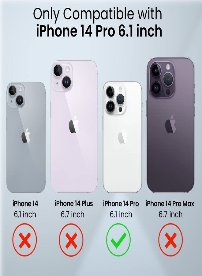Caka جراب Caka لهاتف iPhone 14 Pro، جراب هاتف iPhone 14 Pro مع غطاء للكاميرا وحامل، جراب حماية مغناطيسي مدمج مع حامل حلقي دوار 360 درجة لهاتف iPhone 14 Pro - أخضر - Image 2