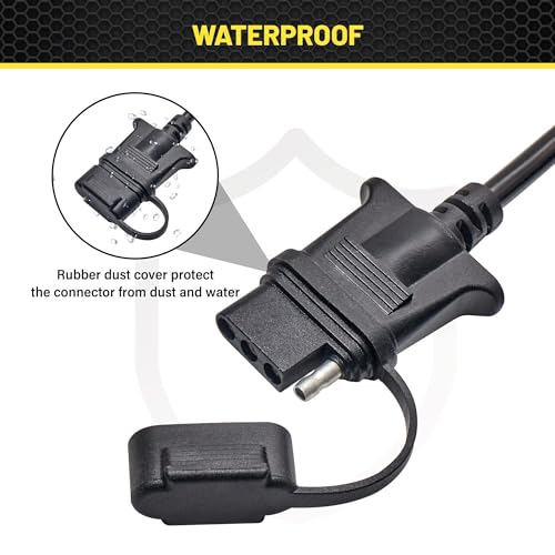Oyviny 4 Pin Trailer Extension Coiled Cable 7.5FT, Vehicle Side and Trailer Side 4 Pin Trailer Wire Extension 18AWG Stretchable Trailer Light Extension Pure Copper Wires - Image 5