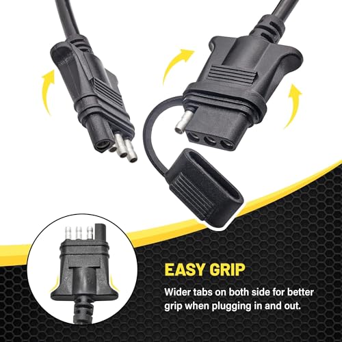 Oyviny 4 Pin Trailer Extension Coiled Cable 7.5FT, Vehicle Side and Trailer Side 4 Pin Trailer Wire Extension 18AWG Stretchable Trailer Light Extension Pure Copper Wires - Image 3