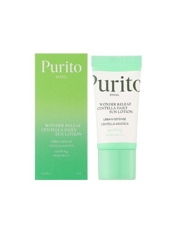 PURITO Wonder Releaf Centella Daily Sun lotion 15ml - Image 1