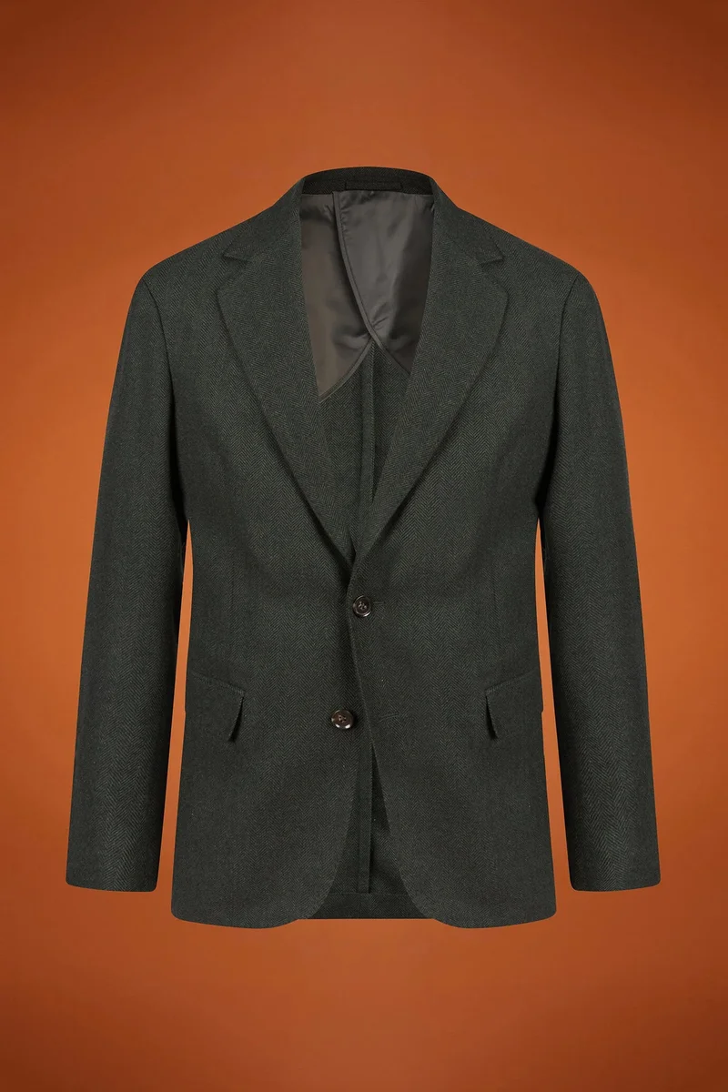 Doppelganger Green Men's classic single-breasted jacket - Green for Men | Best Price UAE