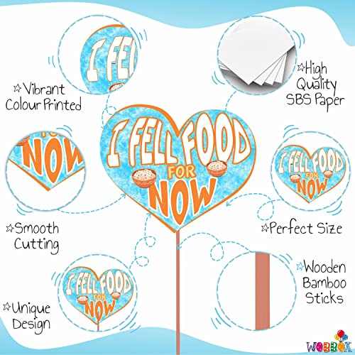 WOBBOX Annaprashan Photo Booth Party Props Rice Ceremony White & Blue Colour, Annaprashan Party Decoration (22 Pcs) - Image 4