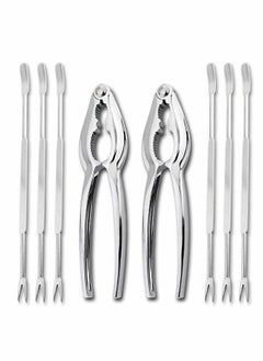 8 Pieces Seafood Tools Set Crab Crackers Nut Cracker Forks