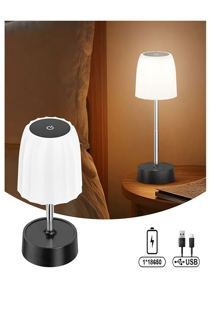 مصباح مكتب ليد قابل للسحب مع تحكم باللمس، وضوء ليلي لحماية العين - قطعة واحدة - Image 2