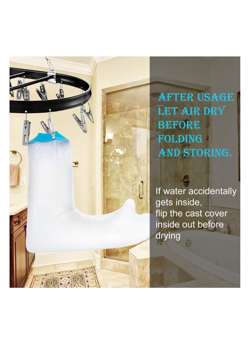 كابتن تيك Waterproof Arm Cast Cover for Shower Adult Long Full Protector Cover Soft Comfortable Watertight Seal to Keep Wounds Dry Bath Bandage Broken Hand Wrist Finger Elbow No Mark on Skin Reusable - Image 5