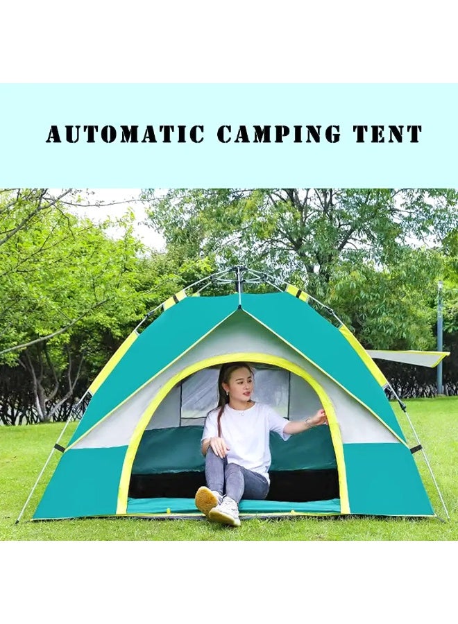 توبيز خيمة تخييم توبي الجديدة، خيمة أوتوماتيكية منبثقة، تتسع من 2 إلى 3 أشخاص، خيمة خارجية، خيمة شاطئ، مقاومة للرياح والأمطار، واقية من الشمس، مع نافذة - Image 4