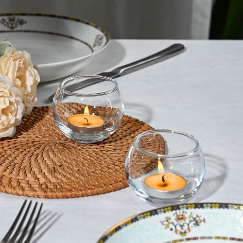 FrutPunch Candle Holder, Glass Candle Holder, Transparent Votive Candle Holders, Can be Used for Engagement, Wedding, Party, Gift Giving and Other Occasions Set of 6 - Image 4