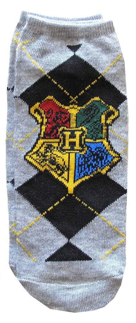 Hyp Harry Potter House Crests Argyle Pattern Juniors/Womens 5 Pack Ankle Socks - Image 4