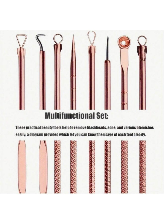 4Pcs Blackhead & Acne Remover Tool Set - Professional Facial Pore Cleaning Needle Kit - Image 2