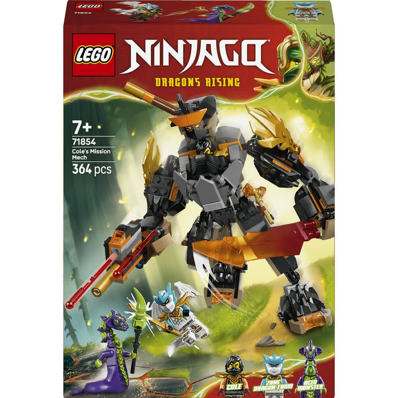 ليغو آلي مهمّة كول وزين التنين من ليغو® NINJAGO®‎ - ألعاب نينجا - مجموعة لعب مع 3 شخصيات صغيرة - 71854 - Image 2