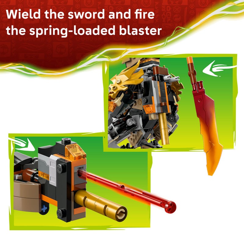 ليغو آلي مهمّة كول وزين التنين من ليغو® NINJAGO®‎ - ألعاب نينجا - مجموعة لعب مع 3 شخصيات صغيرة - 71854 - Image 5