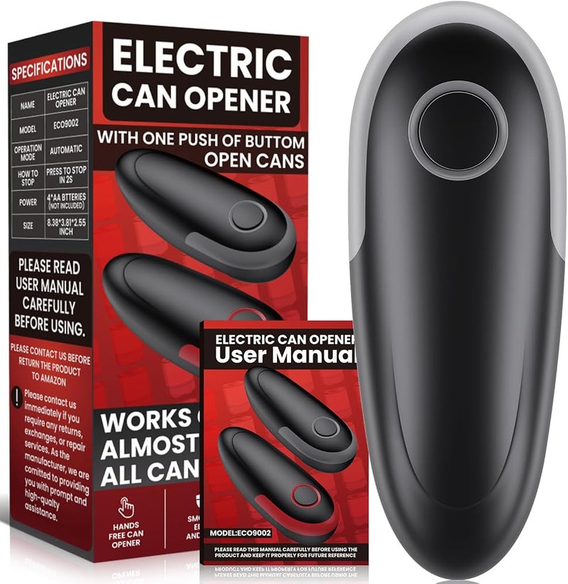 Ankuwa One Touch Electric Can Opener Fits All Can Sizes, Electric Can Openers for Kitchen Food Safe with Smooth Edge, Kitchen Gadgets Battery Operated Can Openers for Seniors, Arthritis and Chef - Image 1