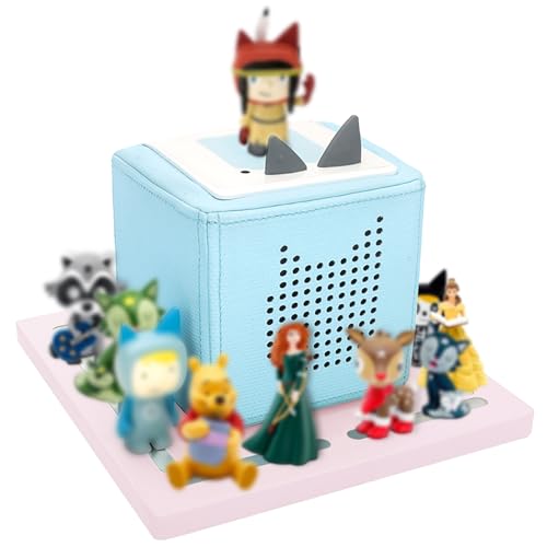Taladad for Tonie Shelf, Tonies Storage for Toniebox 1 and Toniebox 2 Tonie Figures Creative Tonies Magnetic Shelf for,Tonie Box Player 10-30 Characters (Pink) - Image 1