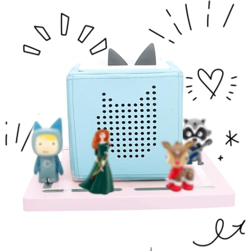 Taladad for Tonie Shelf, Tonies Storage for Toniebox 1 and Toniebox 2 Tonie Figures Creative Tonies Magnetic Shelf for,Tonie Box Player 10-30 Characters (Pink) - Image 3