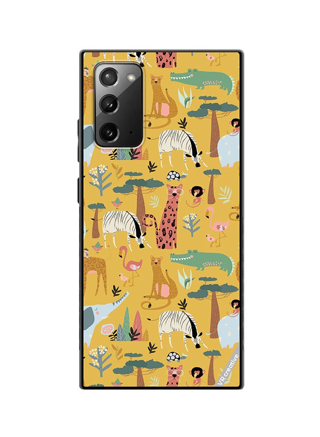 VR CREATIVE Protective Case Cover For Samsung Galaxy Note20 5G Animals In The Wild Design Multicolour - Image 1