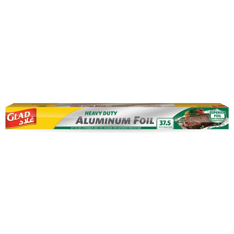 Glad Heavy Duty Aluminum Foil 37.5 Sq.Ft. Size 45cm x 7.7m 1 pc