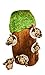 Glow Pups Dog Puzzle Toy Tree with Hide and Seek Squeaky Owl Plush Toys Interactive Fun for Small and Medium Dogs Promotes Mental Stimulation Large Green Forest Animal - Image 3
