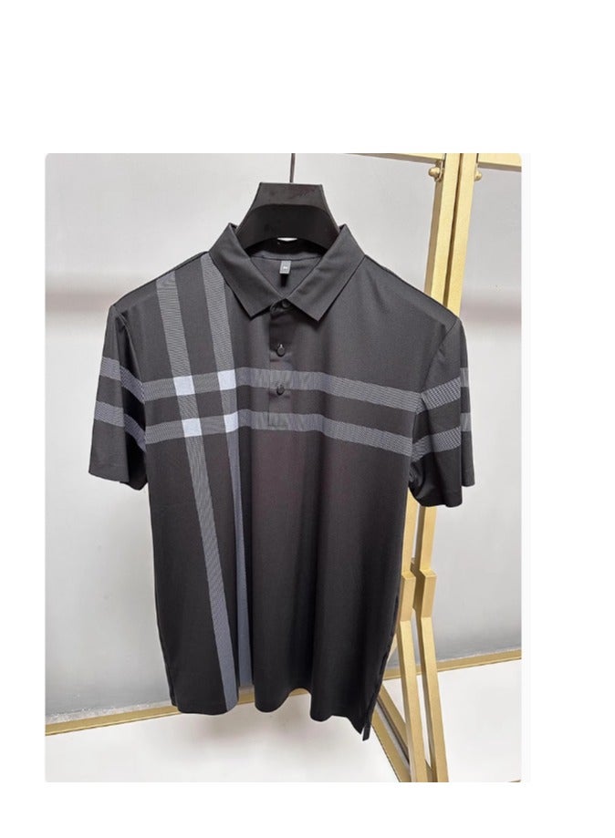 Men's Business Casual Short Sleeved T-Shirt Polo Shirt - Image 2