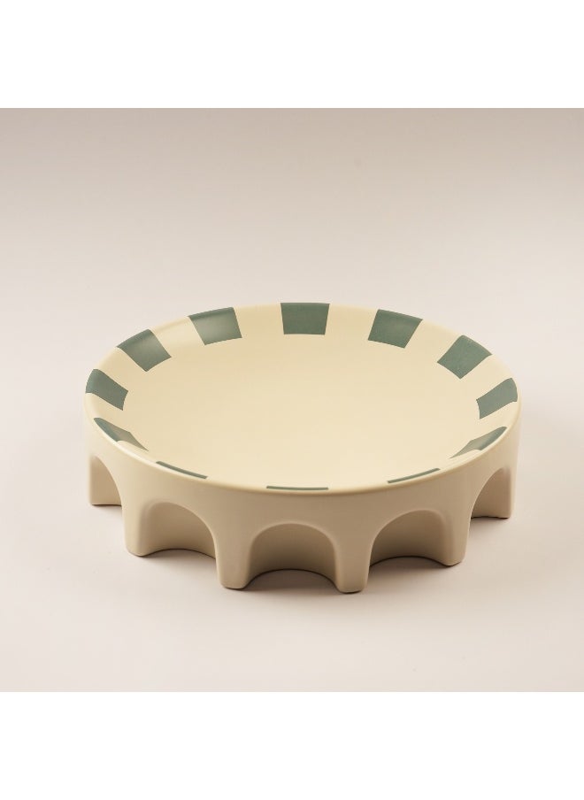La Mesa La Mesa Porcelain Serving Plate Yathrib Collection, Green 30*7.5Cm  - Image 2