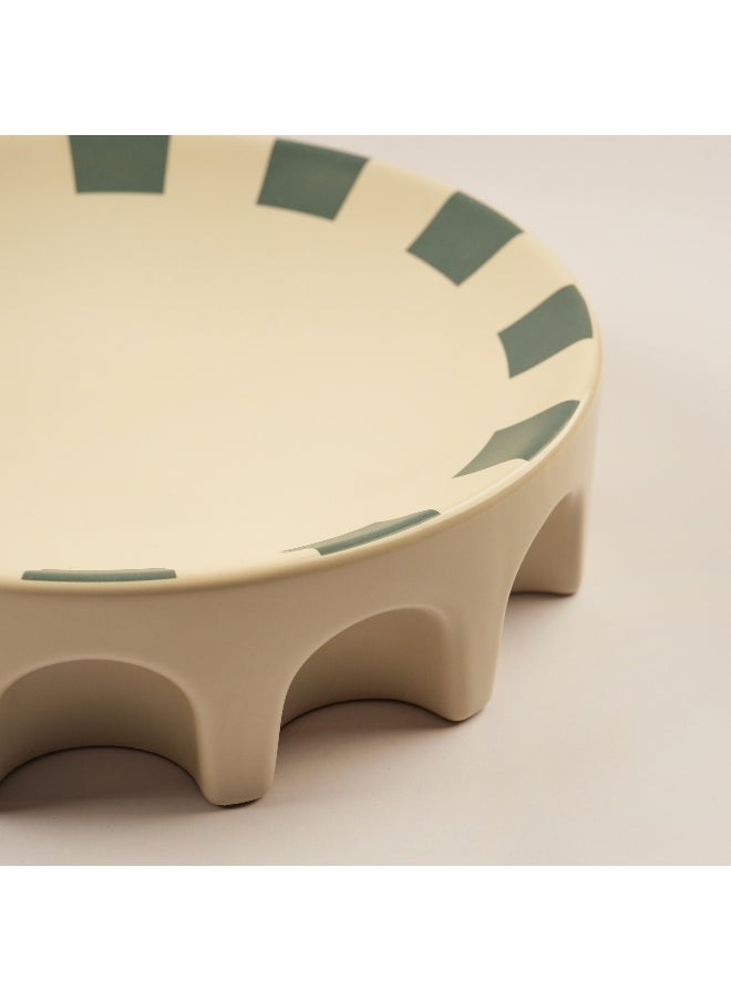La Mesa La Mesa Porcelain Serving Plate Yathrib Collection, Green 30*7.5Cm  - Image 3