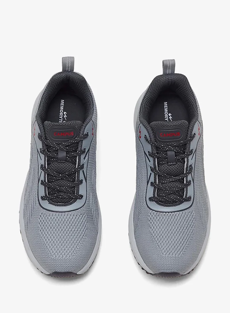 CAMPUS L.Gry/D.Gry Men's Low-Top Sneakers - Smart Streetwear Vibe Shoes with Soft Cushioning and Bold Accents for Men | Best Price UAE