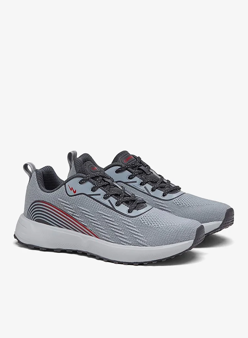CAMPUS L.Gry/D.Gry Men's Low-Top Sneakers - Smart Streetwear Vibe Shoes with Soft Cushioning and Bold Accents for Men | Best Price UAE