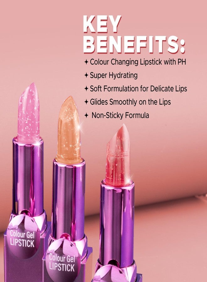 Hilary Rhoda Colour Gel Lipstick | PH Colour-Changing & Highly Pigmented Lipstick| Hydrating | Glossy Finish Lasts Up To 12 Hour (Shade 02) - 3.6g - Image 5