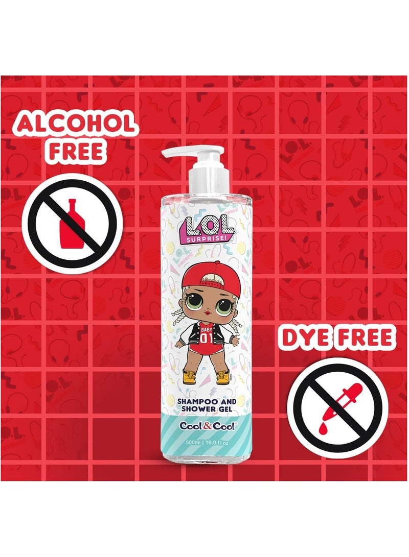 كول اند كول كول آند كول إل أوه إل سربرايز إم سي سواج، شامبو وجل استحمام للأطفال خالي من الكحول غني بالبابونج وفيتامين ب5 - 500 مل - Image 4
