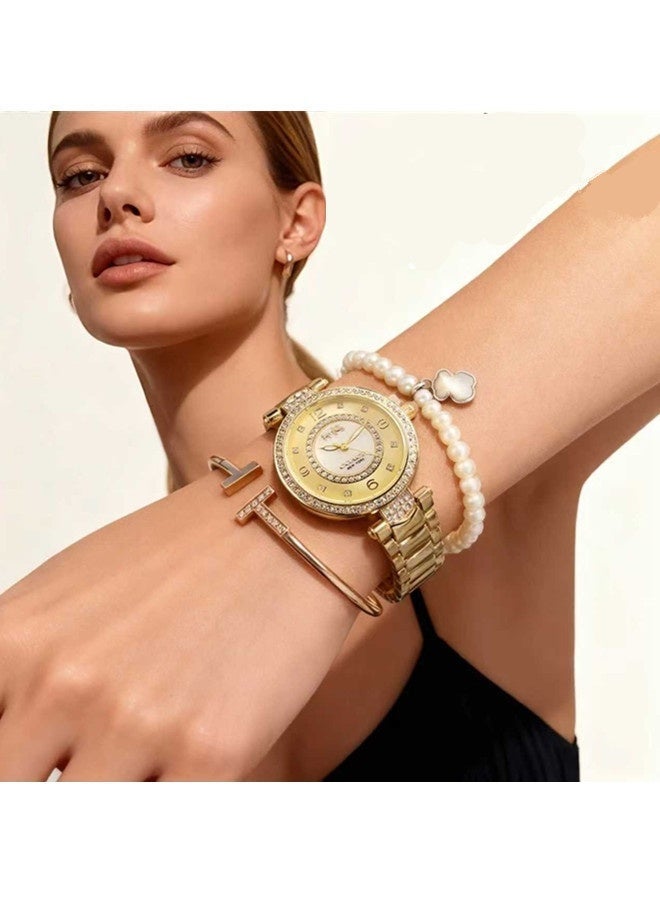 COACH Store Coach Classic Men's and Women's Fashion Multi functional Alloy Round Quartz Watch Stainless Steel Strap 32CM - Image 2