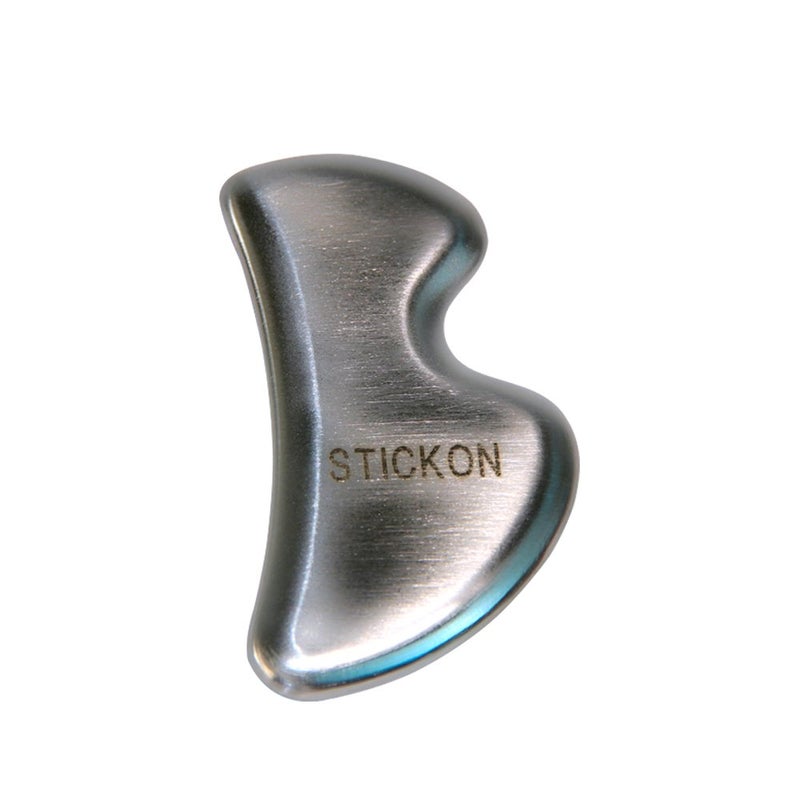 STICKON Stainless Steel Gua Sha Scraping Massage IASTM Soft Tissue Mobilization Tool (B Shape) - Image 1