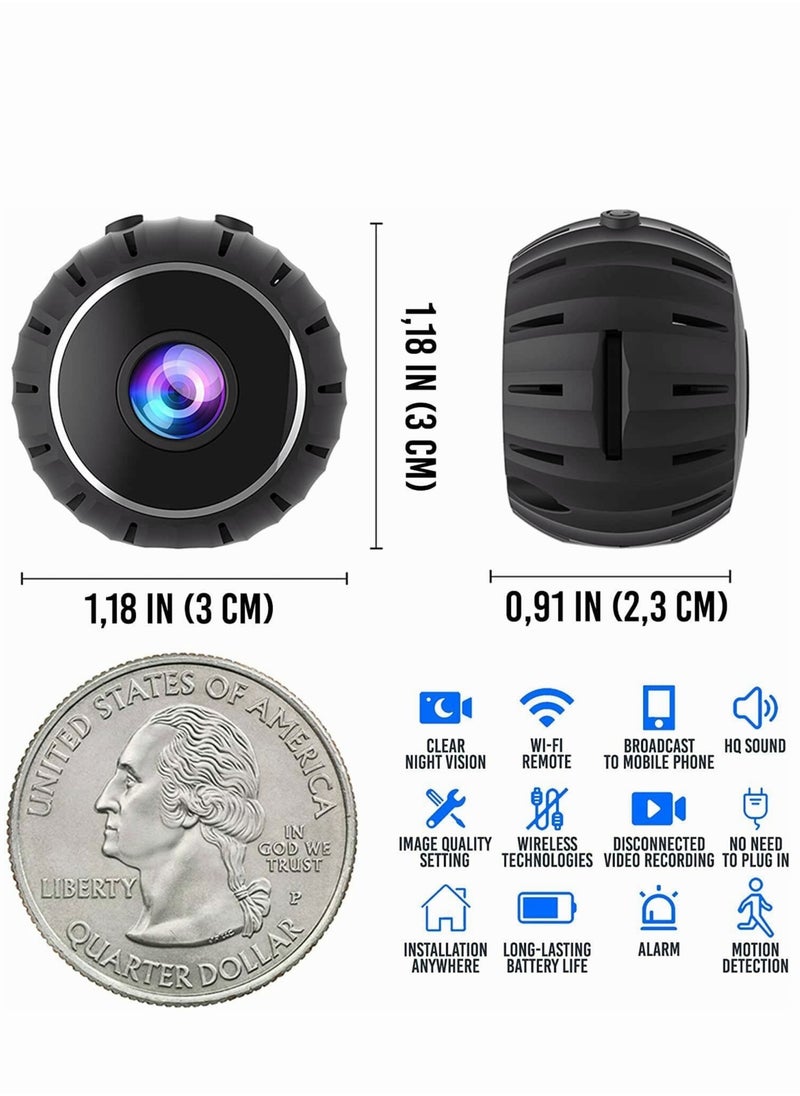 Mini Cameras Hidden 1080P HD Wireless Camera with Night Vision Motion Detection WiFi Camera Home Security Nanny Surveillance Cam Perfect Video Bady Camera for Indoor and Outdoor - pzsku/Z986EAB8031B114969A85Z/45/_/1729047805/c4268a3f-037a-40ed-9c3d-77528a07bc76