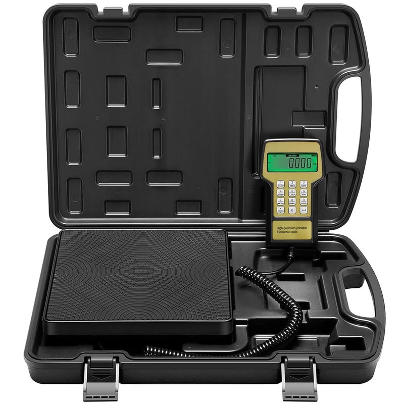 BACOENG 220 LBS High Precision Electronic Digital Refrigerant Scale, Refrigerant Charging Weight Freon Scale with Case for HVAC A/C - Image 1