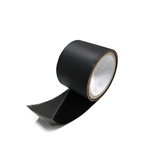 LLPT Aluminum Black Foil Tape Matt None Reflective Heavy Duty 3.94 Mil 2 Inch x 33 Feet High Thermal Conductive Adhesive Hot Cold Air Duct Tape for Metal Repair Pipe(NC233) - Image 2