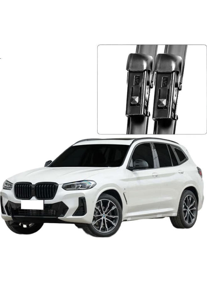 AOLIN Frameless Windshield Wiper For Bmw X3 [2018 Model-Present], Wiper Blade/Wiper/Windshield Wiper, Original A-Grade Rubber Strip - Image 2