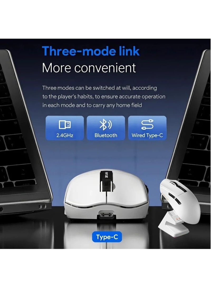 مكعب غاضب ماوس الألعاب اللاسلكي G9 Pro، ماوس إلكتروني خفيف الوزن مزود بشاشة رقمية، ومستشعر PAW3311 بدقة 22000 نقطة في البوصة (DPI)، وعمر بطارية يصل إلى 240 ساعة، مناسب لأجهزة الكمبيوتر المكتبية/اللابتوب/الألعاب/المكتب. - Image 2