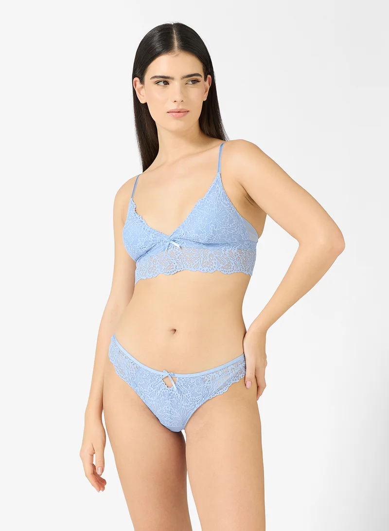 هانك مولر سروال داخلي بخصر عالٍ وتفاصيل دانتيل