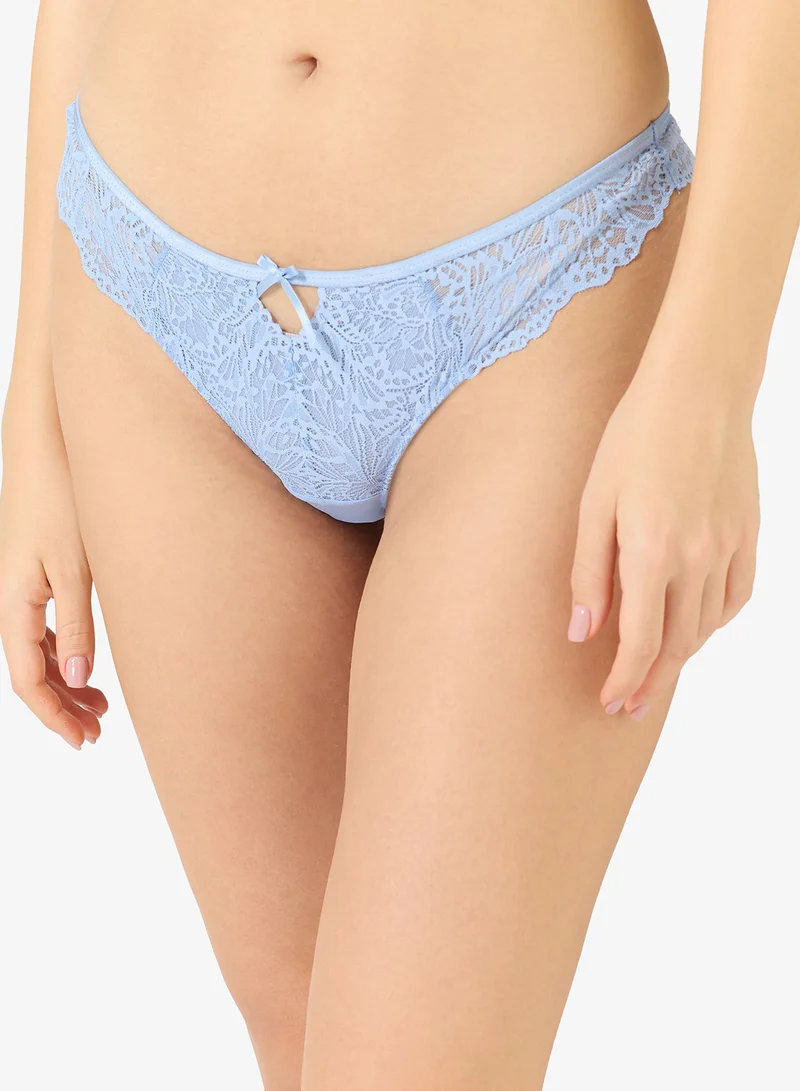 هانك مولر سروال داخلي بخصر عالٍ وتفاصيل دانتيل