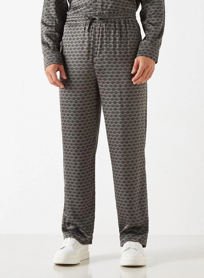 Emperor All-Over Print Pants with Drawstring Closure and Pockets