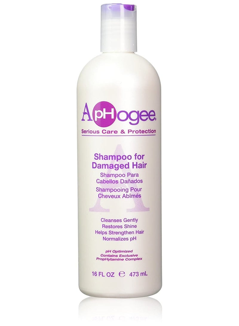 Aphogee Shampoo for Damaged Hair, 16 Fl Oz - Image 1
