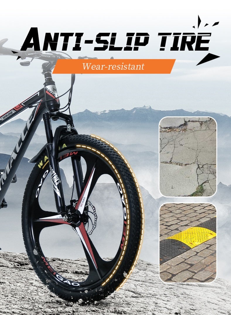 26" Mountain Bike, 3/6 Spokes, 24-Speed Drivetrain, Aluminum Frame, 26" Wheels, Disc brakes, Unisex - Image 4