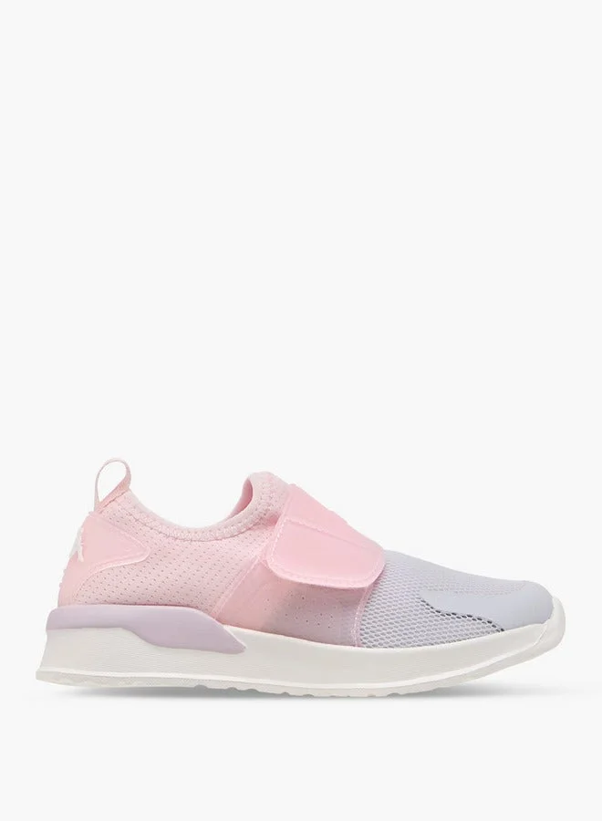 Girls' Logo Detail Sports Shoes with Hook and Loop Closure