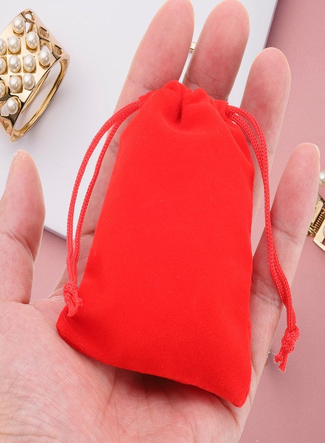 PATIKIL Velvet Gift Bags, 20 Pack 2.8 x 3.6 Inch Velvet Drawstring Jewelry Pouches Mini Gift Packaging Bag for Wedding Favor Party Birthday Festivals, Navy Blue - Image 4