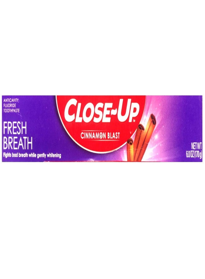 Close Up Close-Up Cinnamon Anticavity Flouride Toothpaste 6 Ounce (Pack of 4) - Image 5
