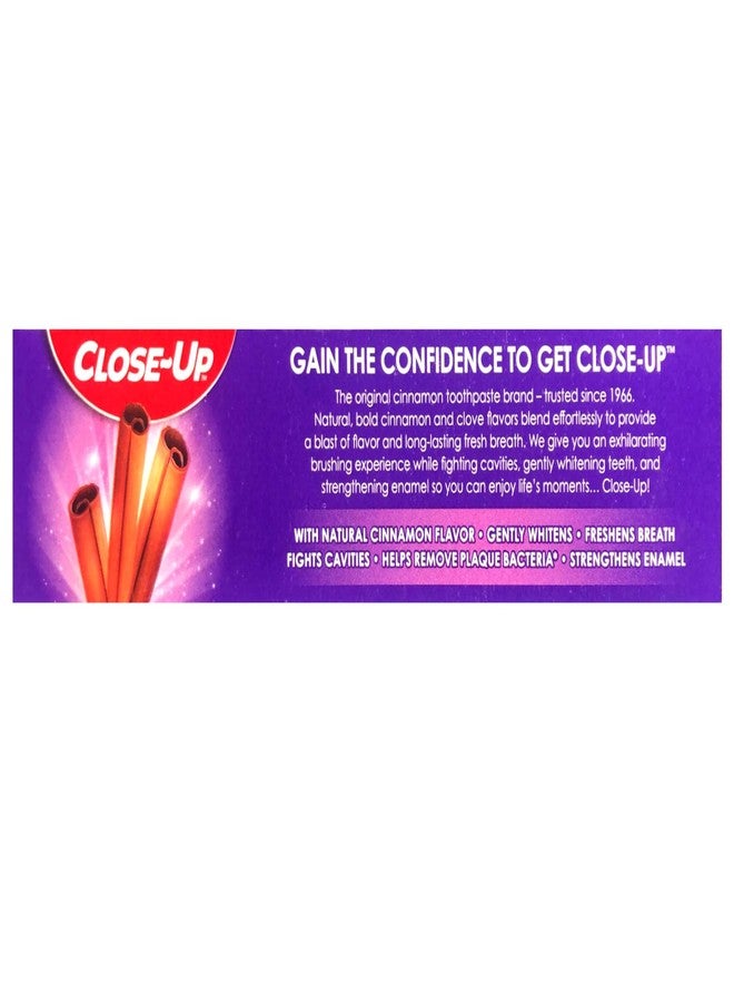 Close Up Close-Up Cinnamon Anticavity Flouride Toothpaste 6 Ounce (Pack of 4) - Image 4